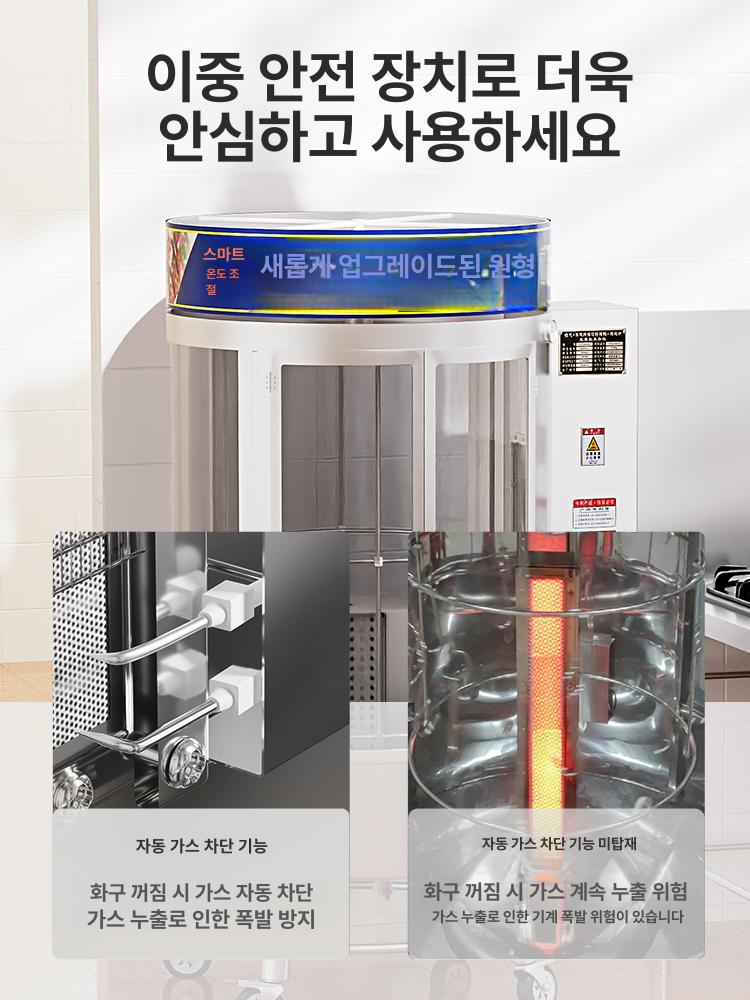 통닭기계 훈제 바비큐 대형 업소용 전기오븐 치킨 올 685A 전탄 보온 - 상세 이미지 2