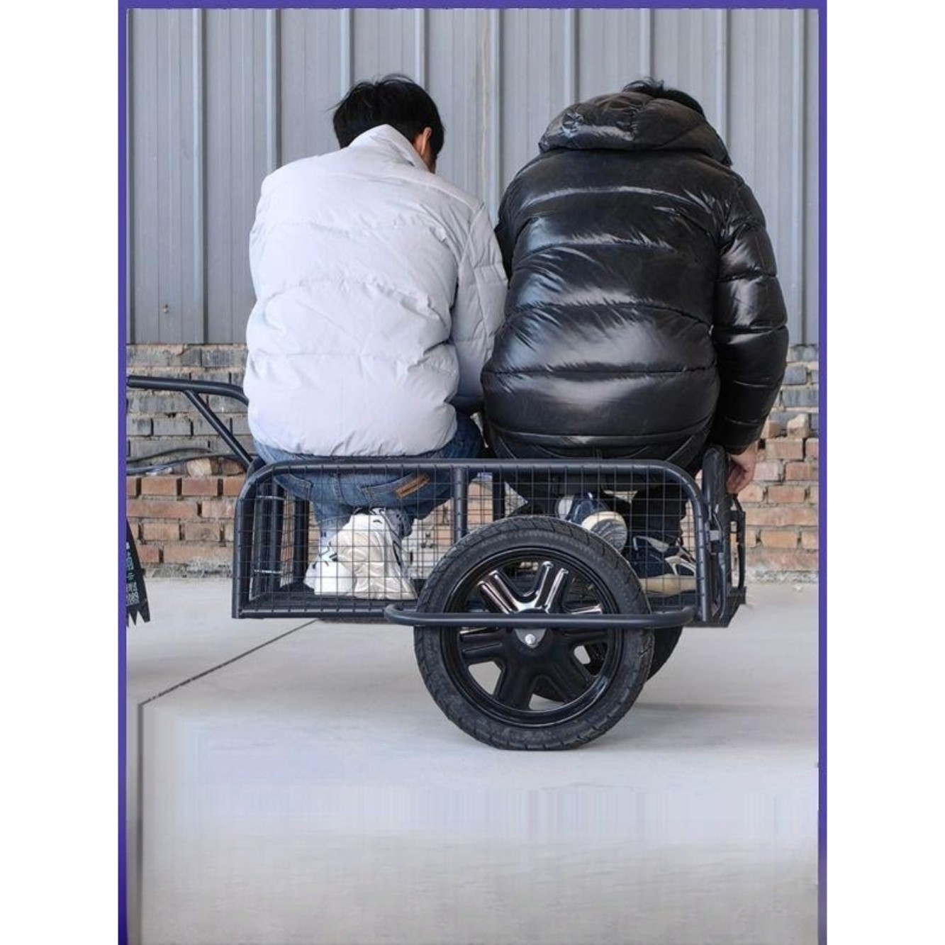 자전거 오토바이 카고 짐 후방 트레일러 웨건 왜건 이동식 길이 70x50 높이 30 버클 - 상세 이미지 2