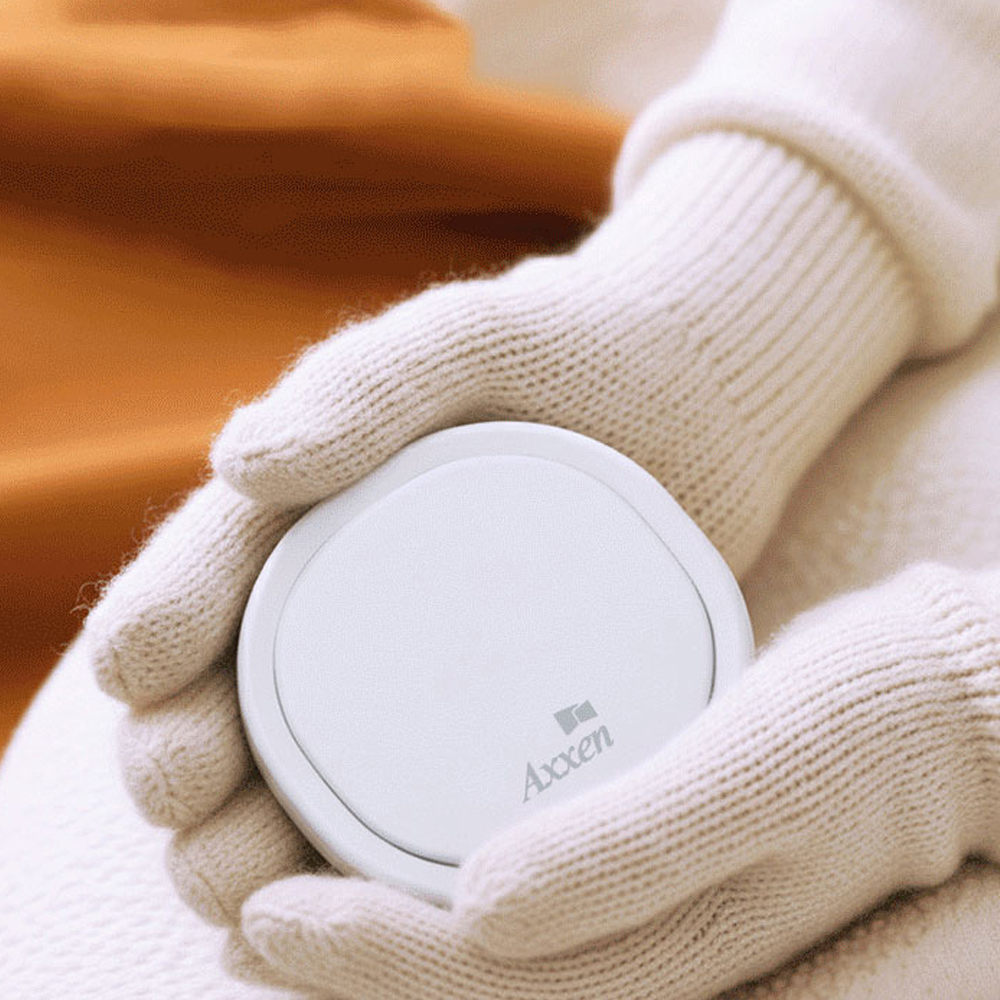 액센 3600mAh 포터블 C타입 3단 양면발열 충전식 손난로 퀵워머 초경량 LED온도표시 - 상품 이미지