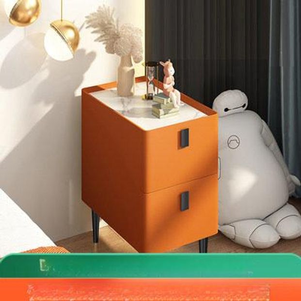 틈새협탁 침대 슬림 테이블 원목 사이드 A11오렌지 완제품 조립 완료 25x40x50cm - 상세 이미지 2