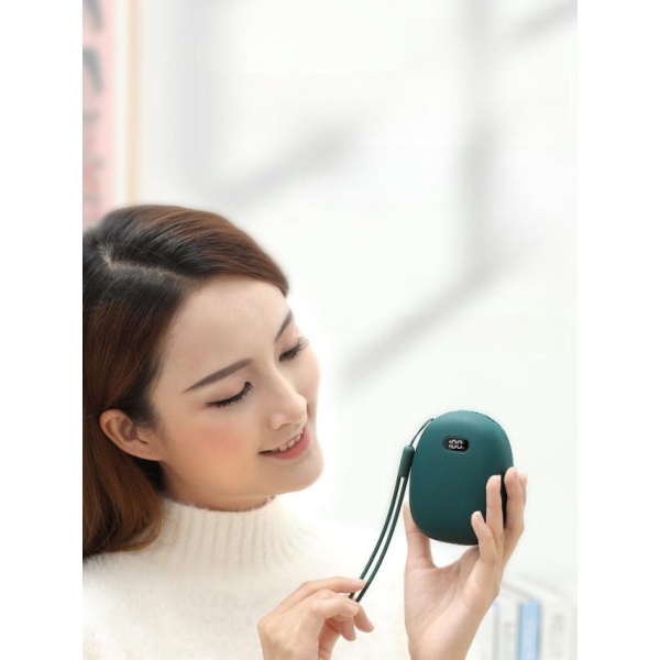 강력 휴대용 손난로 충전식 전자핫팩 USB 보조배터리 전기 15000mah 다크나이트그린 다크나이트그린 15000mah - 상품 이미지