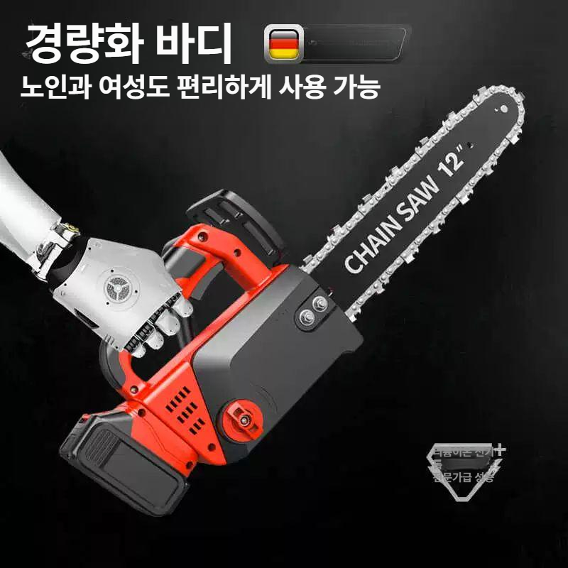 충전용전기톱 가정용 소형 고출력 휴대 절단용 정원수가지치기 배터리 다기능 나무 목공 - 상세 이미지 3