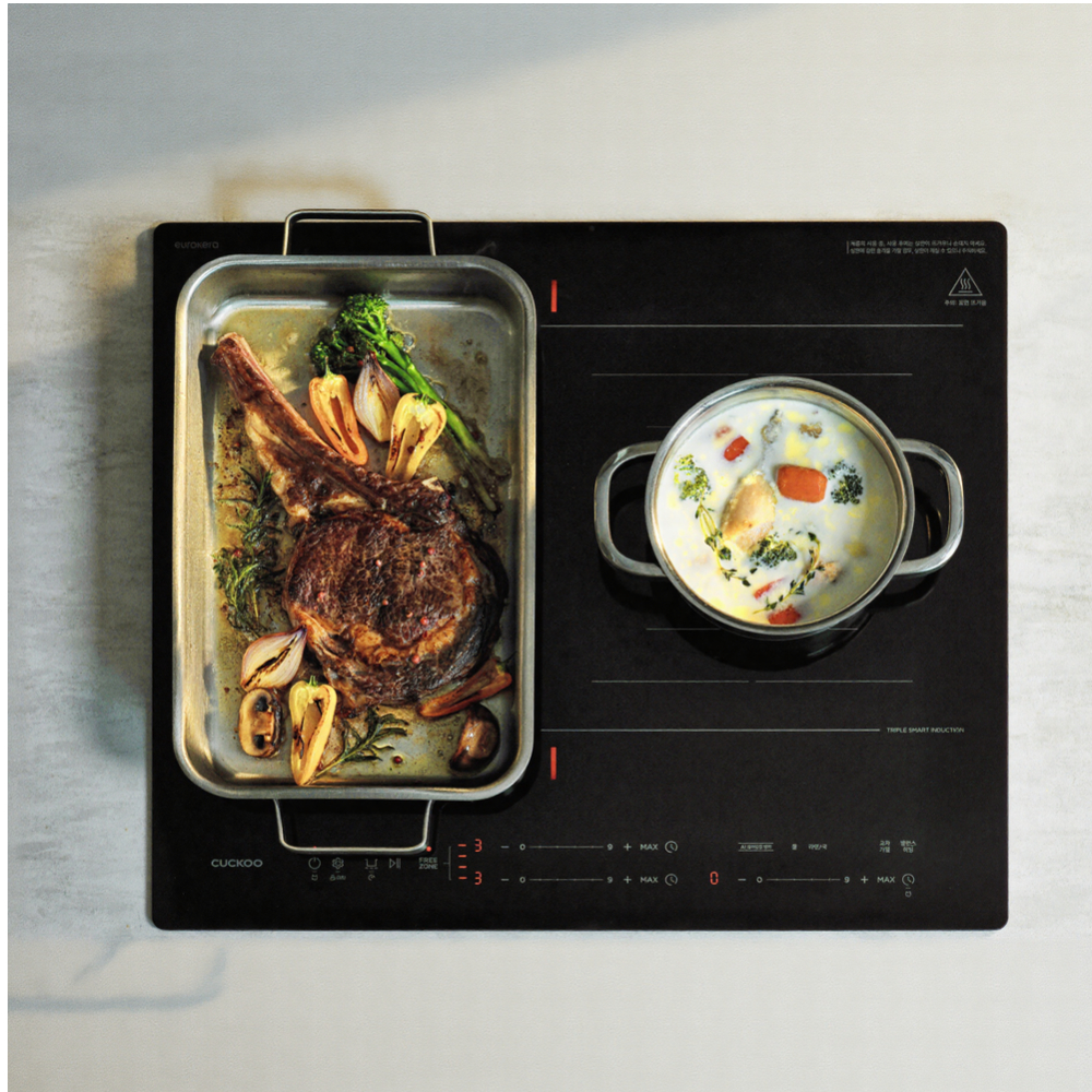 쿠쿠 AI 트리플 프리존 인덕션 CIR-KS301FB 제품 이미지