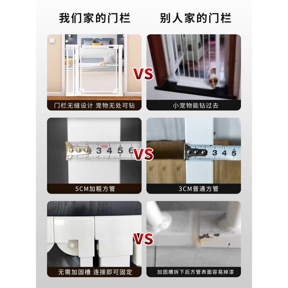 강아지 아크릴 안전문 애견 반려동물 용 가정용 실내 펜스 74-85.9cm 이미지 6