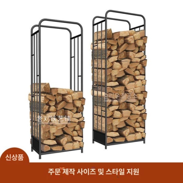 프리미엄 장작 벽난로 캠핑용 보관대 선반 수납 장작대 블랙 맞춤 사이즈 고객 서비스 문의 블랙 맞춤 사이즈 고객 서비스 문의 - 상세 이미지 4