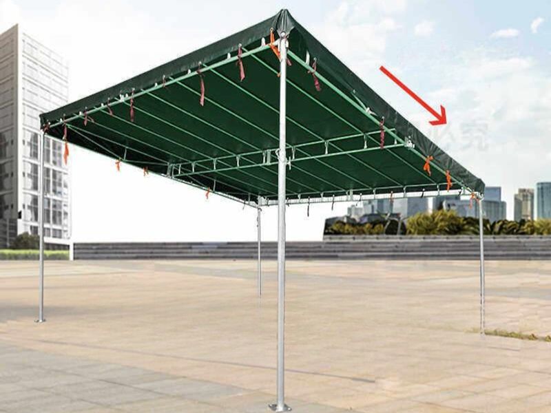 조립식 주차장 캐노피 차단 지붕 차고 화이트 테라스 1.5m x 2m 4다리