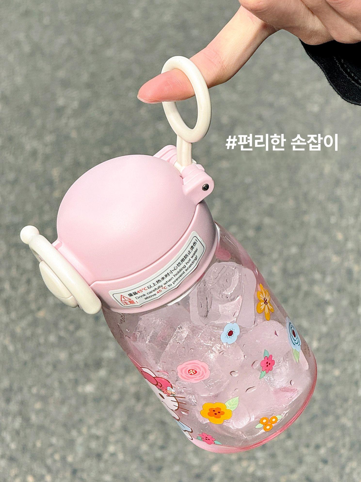 산리오 미니 플라스틱 물병 320ml 휴대용 컵 시나모롤 320ml - 상세 이미지 5