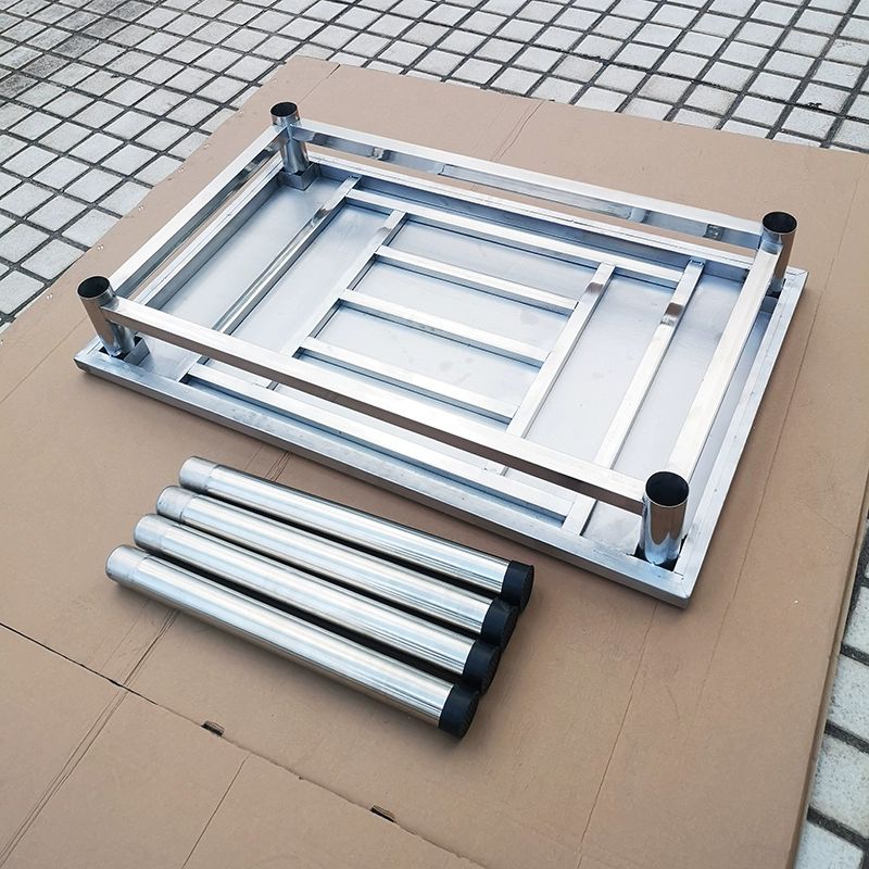 업소용 스텐 테이블 야외 포장마차 노점 스테인레스 사각 120x60x75cm - 상세 이미지 5