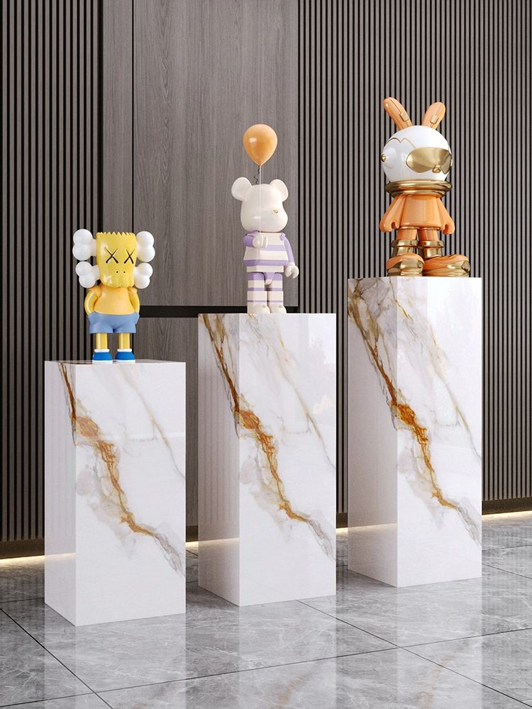 인공석 대리석기둥 작품받침 매장베이스 판도라 전시회 판도라 미스터리 30 x 30x100 - 상세 이미지 4