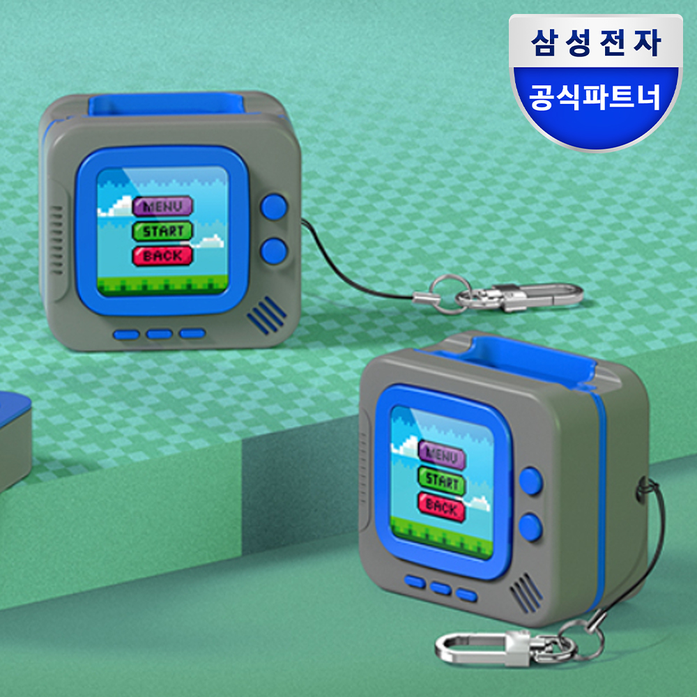 삼성 갤럭시 버즈4 버즈4프로 케이스 레트로 픽셀 메뉴 커버 제품 이미지