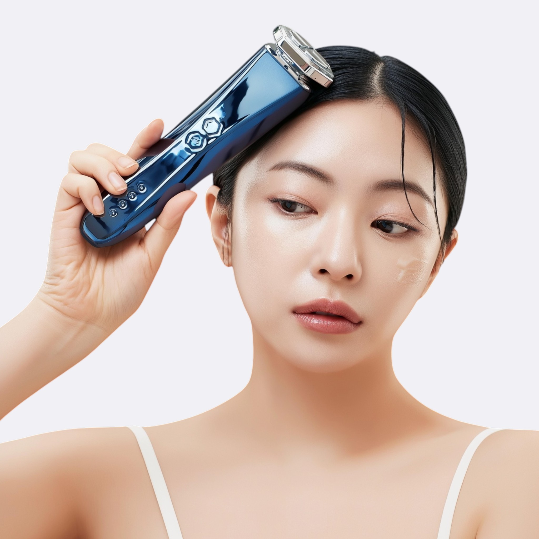 펄케어 뷰티 디바이스 고주파 얼굴 마사지기 피부관리기 쿨링 딥블루 제품 이미지