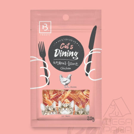 포다랑 브리더랩 캣츠다이닝 치킨 대구 슬라이스 20g 노령견간식 애견과자