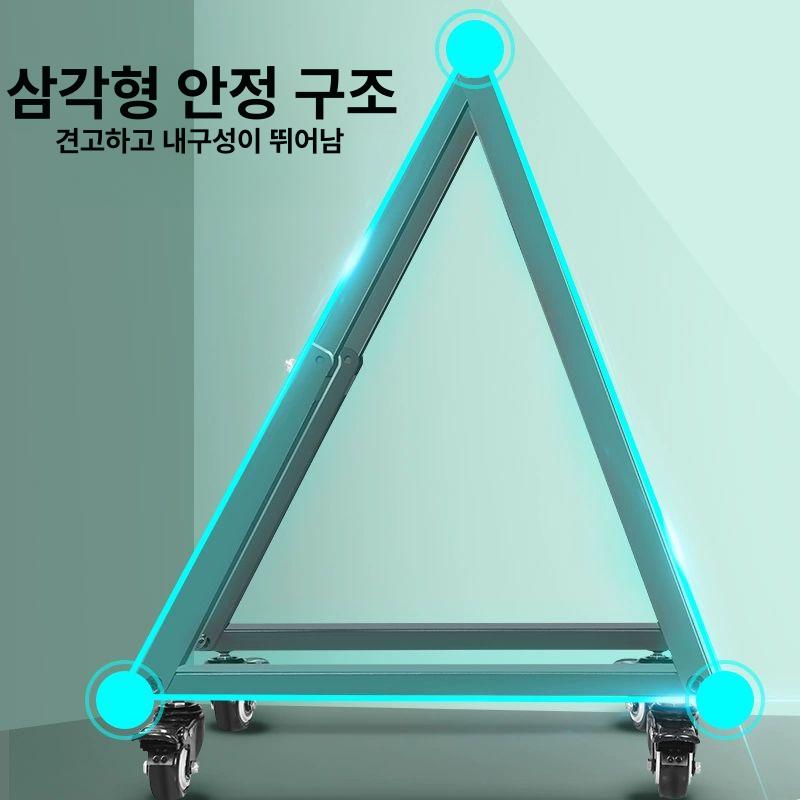 낮은 티비 거치대 대형 이동식 선반형 받침대 - 70인치 심플 40 70도 조절 - 상세 이미지 5
