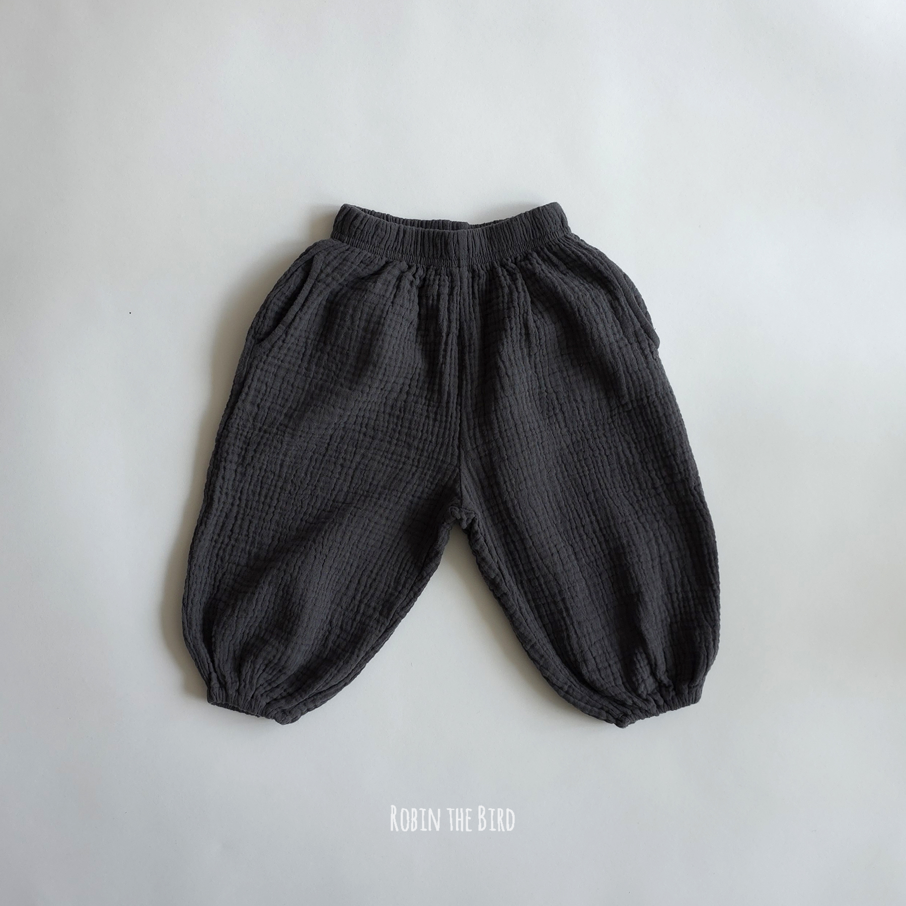 봄 순면 이중지 요루 벌룬 밴딩 팬츠 유아 아기 아동 키즈 여아 남아 봄옷 바지 오도도 - 상세 이미지 5