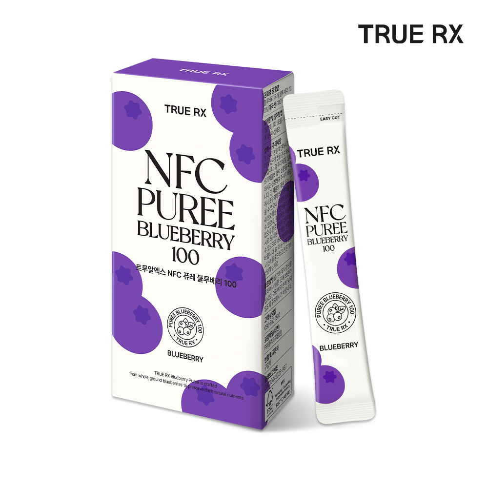 트루알엑스 NFC 퓨레 블루베리 100, 1스틱47알,착즙원액x 농축액x 14포, 1개 제품 이미지