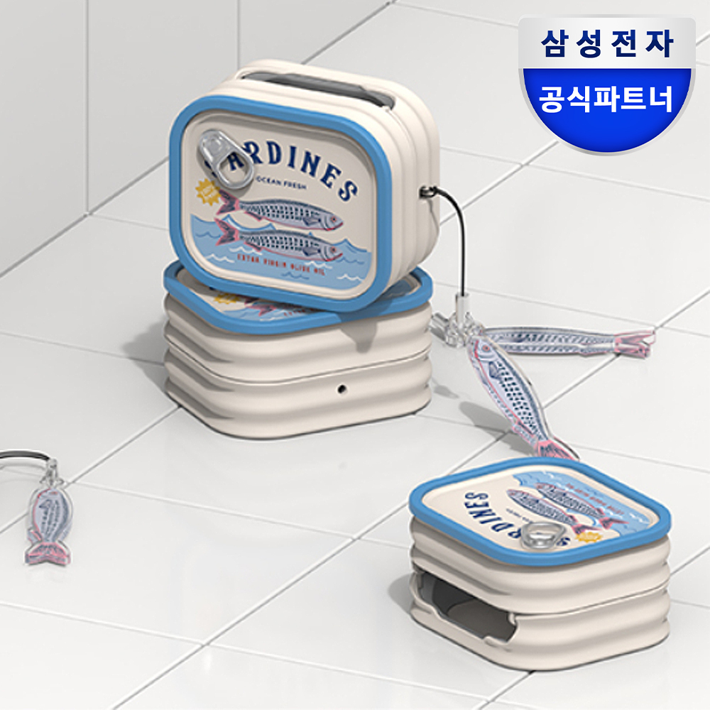 삼성 갤럭시 버즈4 버즈4프로 케이스 정어리 통조림 커버 제품 이미지