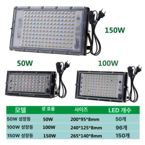 프리미엄 식물 LED 라이트 50W 성장 스탠드 포함 화분 실내 과일 화초 50W - 상세 이미지 4