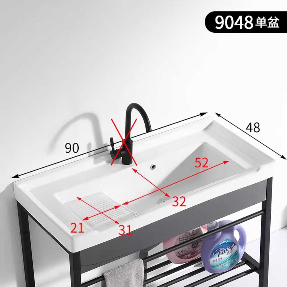 이동식 싱크대 간이 카페 스탠드 모던 탕비실 캠핑장 6048 단일 세면대(배수구 포함) 이미지 7