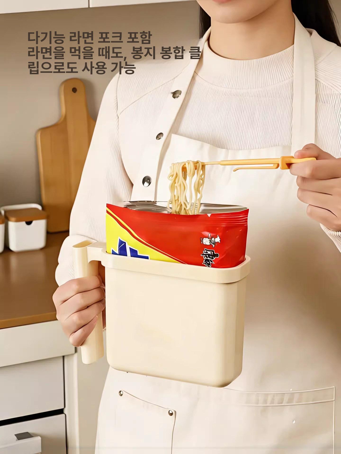 뽀글이라면거치대 즉석라면용기 받침대 만들기 자취 기숙사 마차그린 1개 - 상세 이미지 2