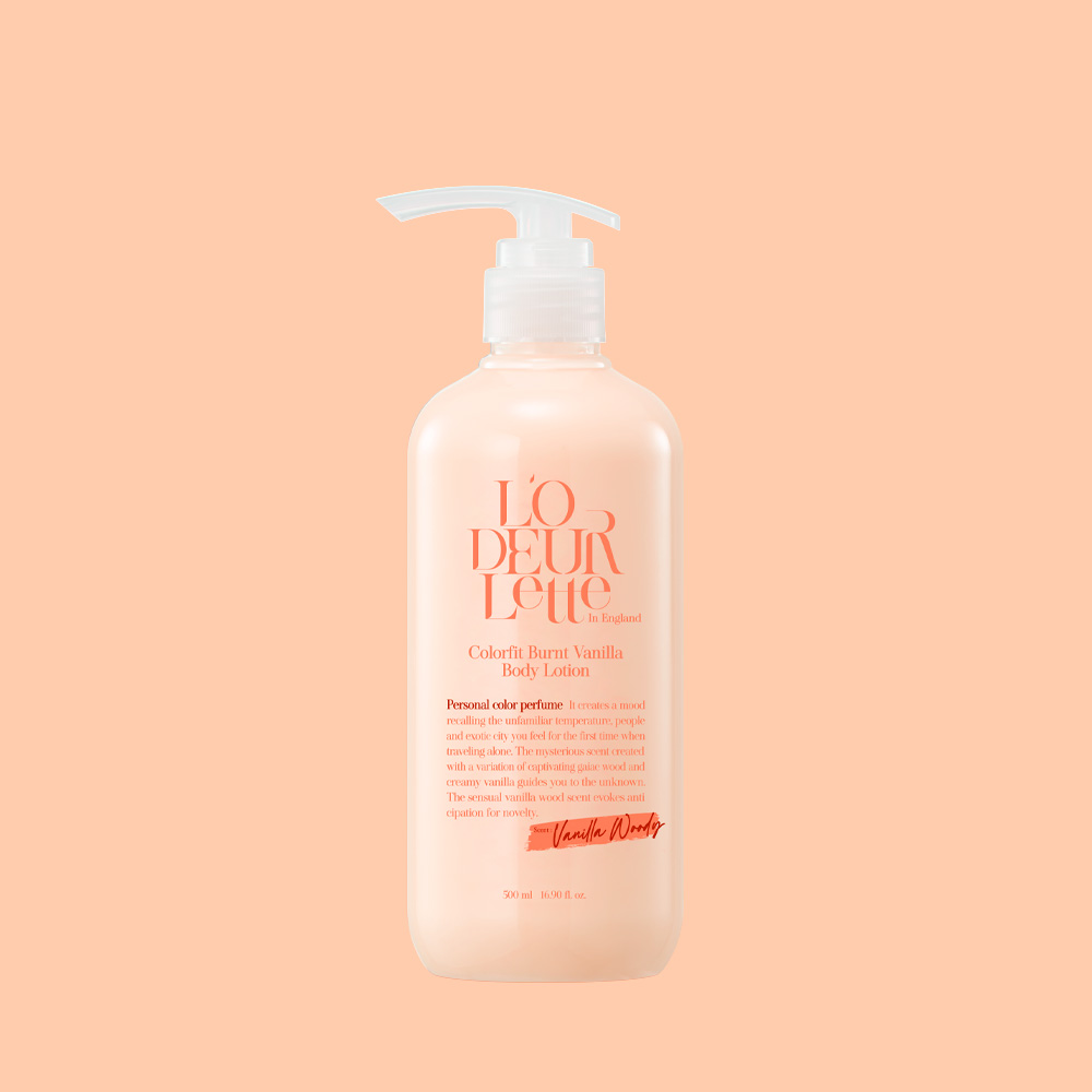 로더렛 컬러핏 퍼퓸 바디로션 번트 바닐라, 500ml, 1개 - 상세 이미지 2