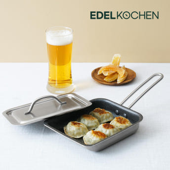 에델코첸 스텐 인덕션 가벼운 코팅팬 계란말이팬 뚜껑포함 제품 이미지