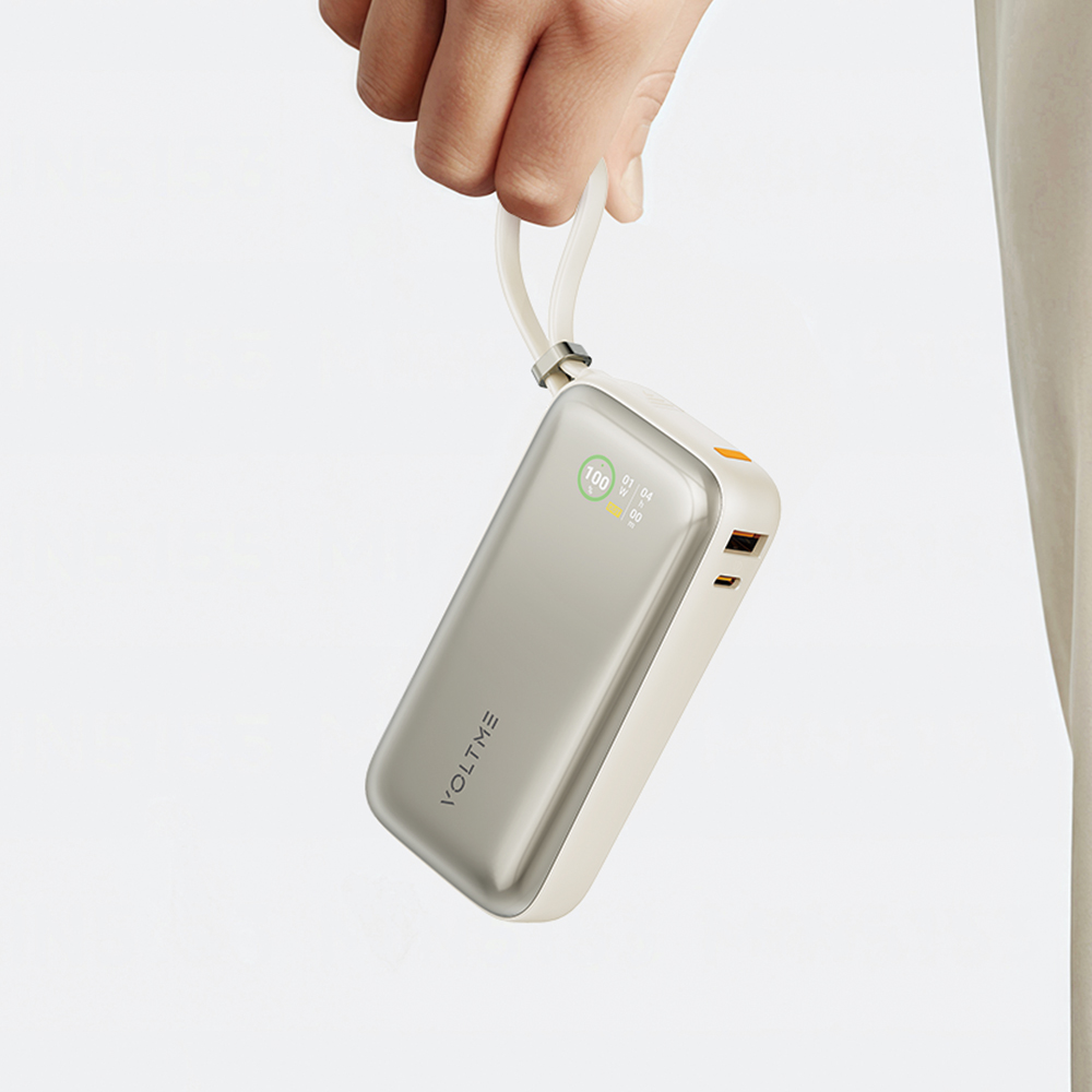 볼트미 하이퍼코어Z 보조배터리 PD PPS 35W CCC 3C 인증 인쇄 10000mAh, 샴페인 - 상세 이미지 2