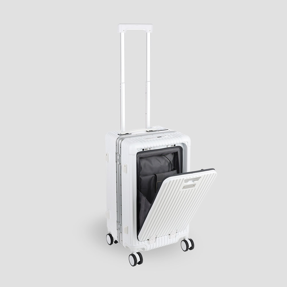베르지아 폴리카보네이트 여행용 캐리어 50.8cm(20인치), 화이트 - 상품 이미지