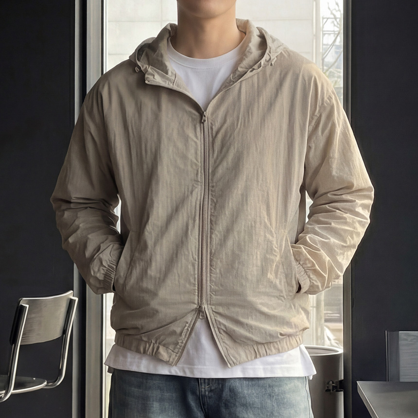 남자 아노락 바람막이 봄 바람막이 간절기자켓 - 상품 이미지