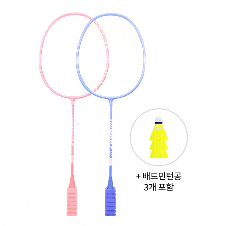 배드민턴 라켓 세트 셔틀콕 포함 입문용 운동 미끄럼방지 그립 - 상세 이미지 2