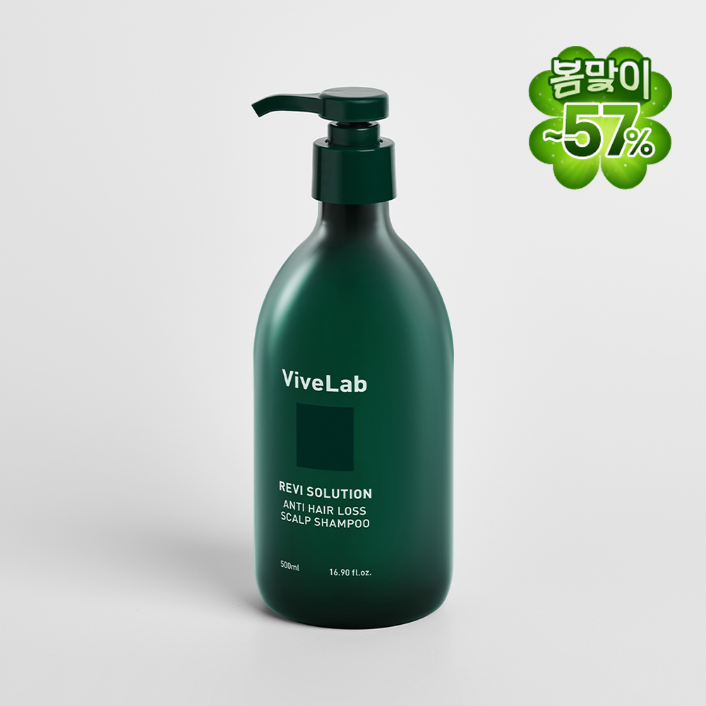 바이브랩 4주 솔루션 초록 탈모 샴푸 우디플로럴머스크, 500ml, 1개