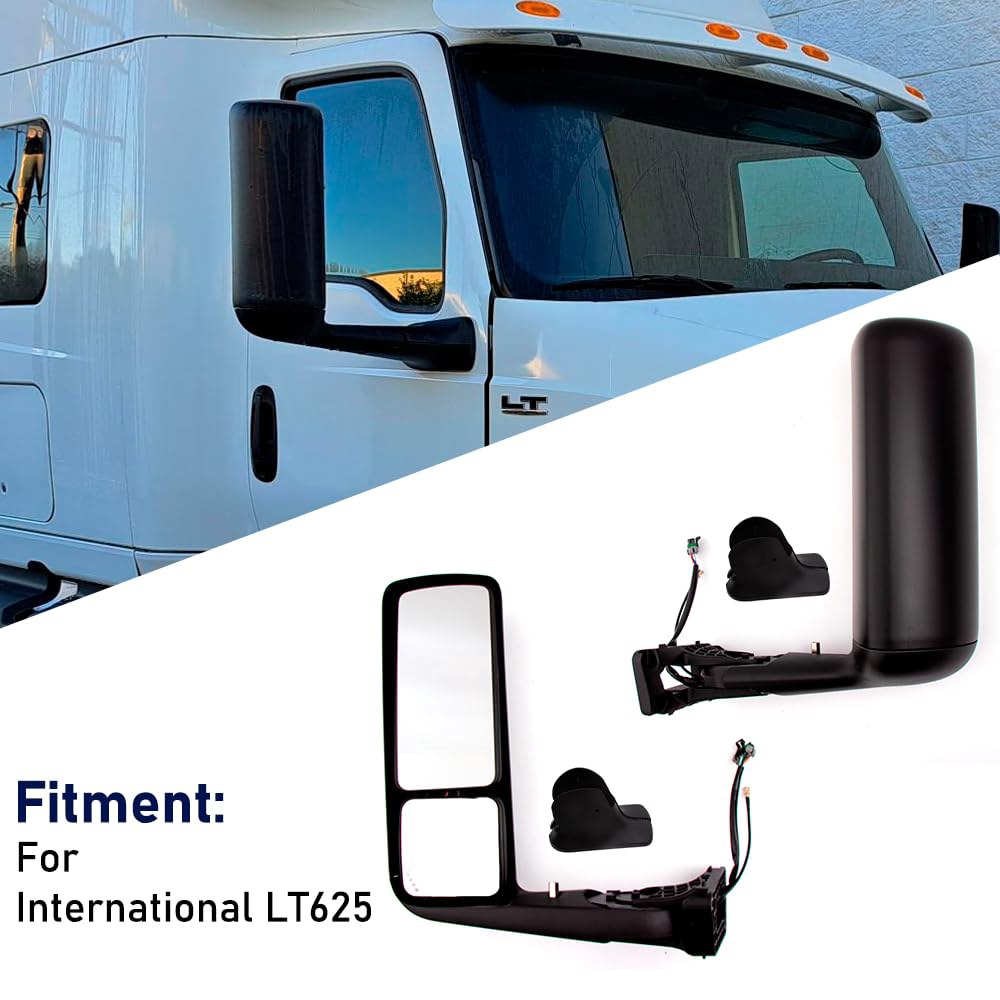 For Truck International LT625 Door Signal LED and Left Mirror light CB with LH Driver (Black) Side - 상세 이미지 3