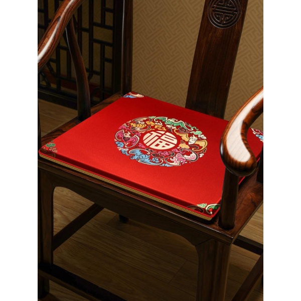고급스러운 불당 인테리어 불교 방석 무속용 스님용 좌식패드 대복단 레드 50 x 44 3cm 라텍스쿠션 대복단 레드 45 x 45 3cm 스펀지쿠션 - 상세 이미지 3