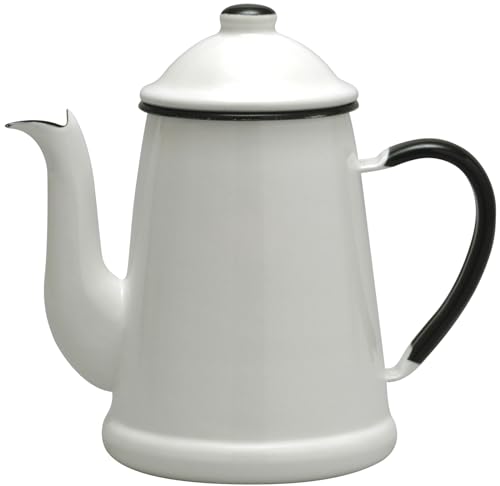 노다호로 법랑 케틀 가스전용 1.7L 세구형 일본제 람블 포트 화이트