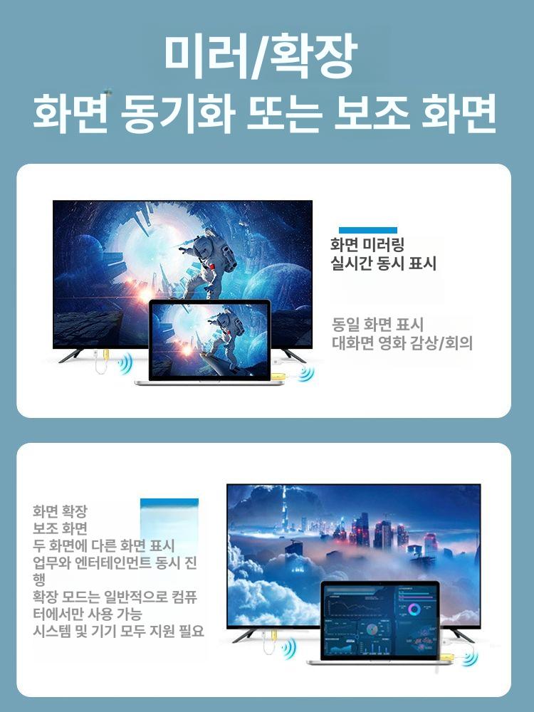 무선 hdmi 송수신기 4k 송출기 고화질 비디오 연결 40m 합금 버전 - 상세 이미지 3