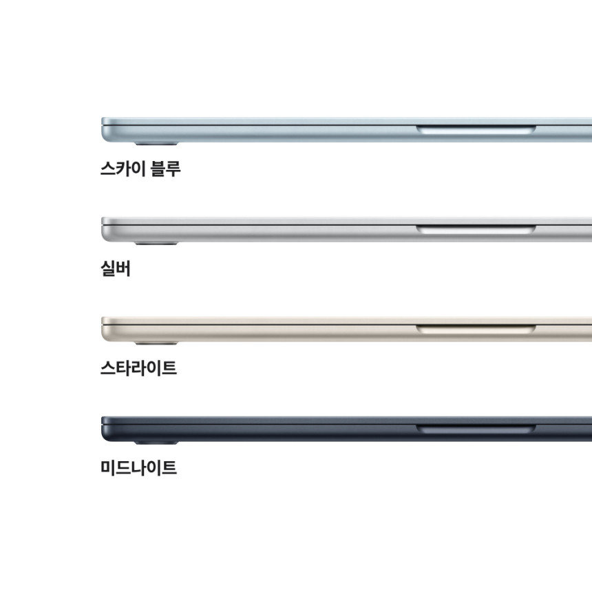 애플 맥북에어 15 M5 CPU 10코어 GPU 10코어 16GB, 512GB, 실버