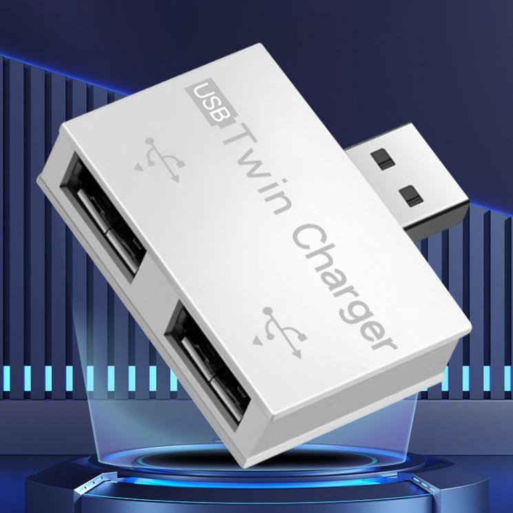 USB허브 2.0 충전 스플리터 확장 어댑터 포트 USB 1대2 인터페이스 PH1 - 상세 이미지 3