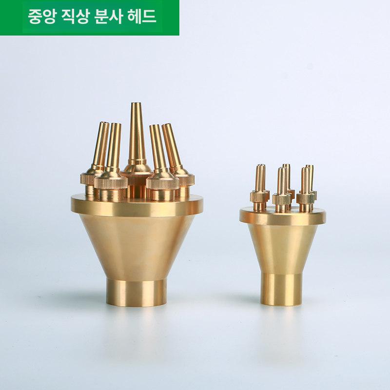 2단 분수 노즐 호수 1번 펌프 헤드 32mm 조경 1인치 이중층 트럼펫 꽃 노즐 - 상세 이미지 4
