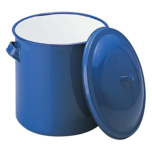 노다호로 법랑 탱크 뚜껑 손잡이형 16cm 블루