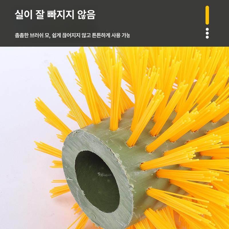 축사 목장용 긁개 등긁기 털정리 카우브러시 목장 털갈이 옐로우 600mm - 상세 이미지 3