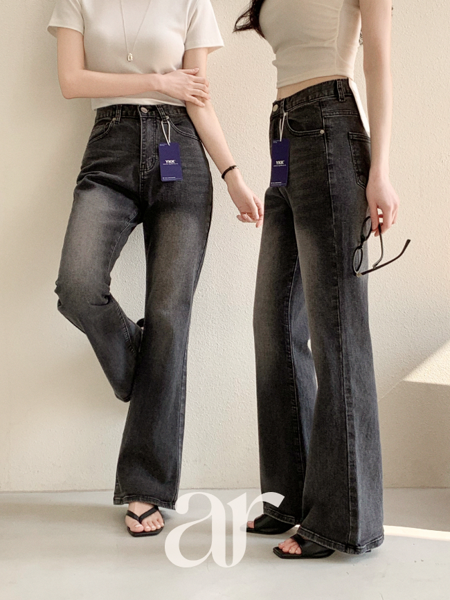 [자체제작] Day Jeans No.77 흑청 스판 워싱 부츠컷 데님 팬츠 ps5583 - 상세 이미지 2