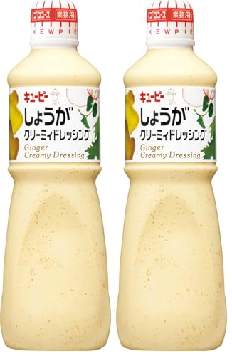 큐피 1L 생강 크리미 드레싱 1000ml (업소용) 대용량 (2개입)