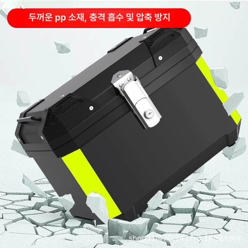 전기자전거 테일박스 오토바이 배달 가방 합금 탑박스 62L + 안감 - 상세 이미지 3