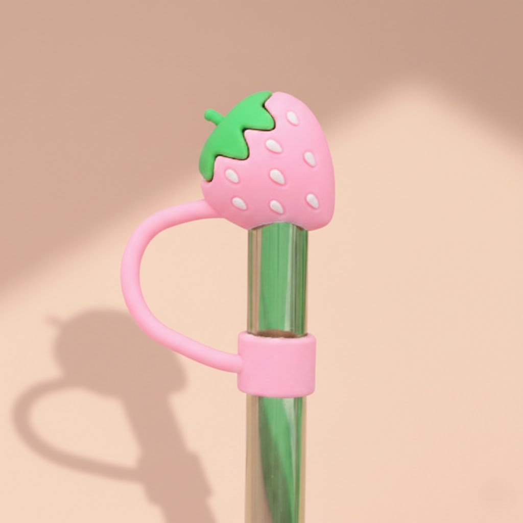 호환 텀블러 빨대 마개 스탠리 커버 텀꾸 스타벅스 캡 푸드 핑크베리 (10mm), 1개입 - 상품 이미지