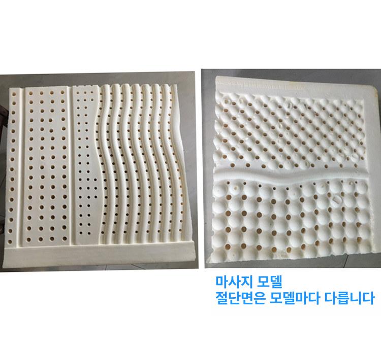 천연라텍스방석 10cm 높은방석 쿠션 차량용 시트 의자 사무실 고탄력 연그레이 원단 - 상세 이미지 4