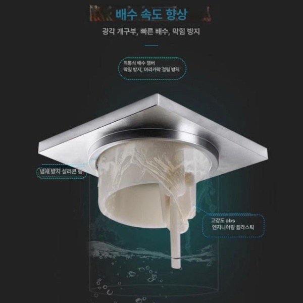 강력막힘방지 세탁기 배수관 커버 역류 방지 주모 바닥 배수구 코어 날파리 차단 하수구 트랩 주모 바닥 배수구 코어 - 상세 이미지 2