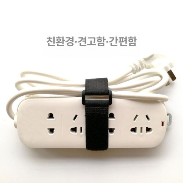 다용도 압축 스트랩 벨트 등산용 고정끈 웨빙 정리용 찍찍이 블랙너비 2.5cm길이 30cm7줄 블랙너비 2.5cm길이 30cm7줄 - 상세 이미지 4
