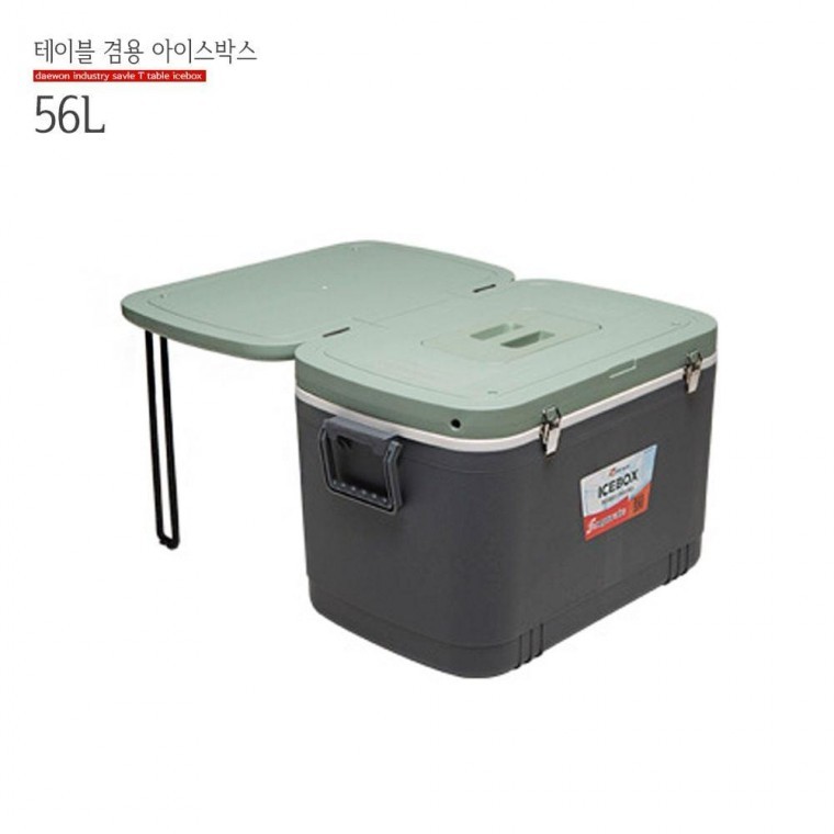 지니몰 테이블 아이스박스 56L 캠핑 대용량 쿨러 패밀리형