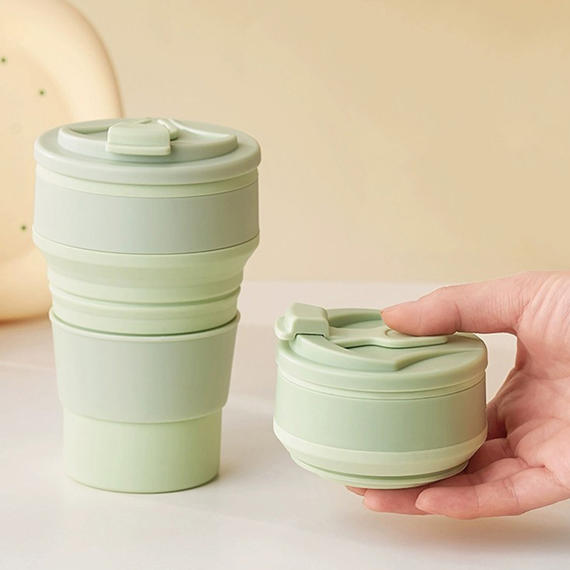 컬러 레이져각인 인쇄 완전밀폐형 접이식 실리콘 텀블러500ml 단체 선물 - 상세 이미지 3