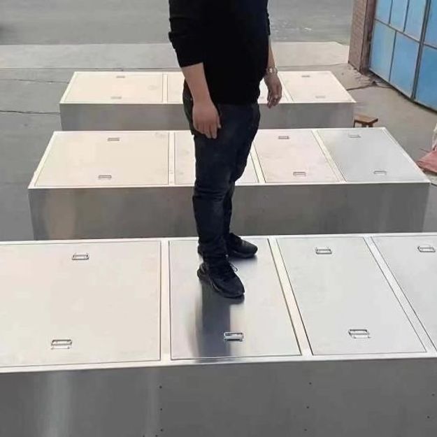 노출형 그리스트랩 씽크대 스텐 유수분리기 1단계 600 300x300mm 이중 싱크대용 - 상세 이미지 2