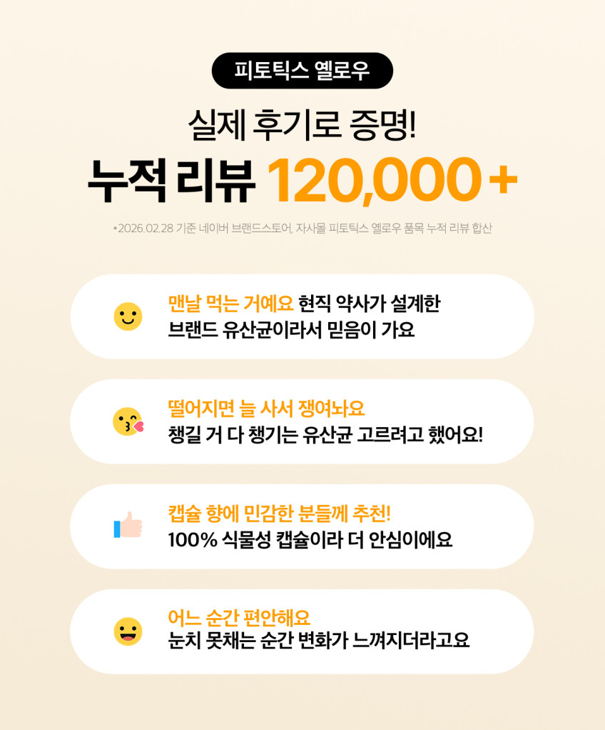 피토틱스 옐로우 여성 질 유래 유산균 30캡슐, 6개 판매처 상세 정보 이미지 3